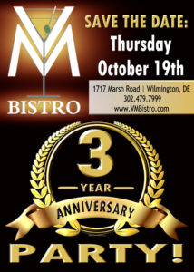 3 Year Anniversary Party at VM Bistro