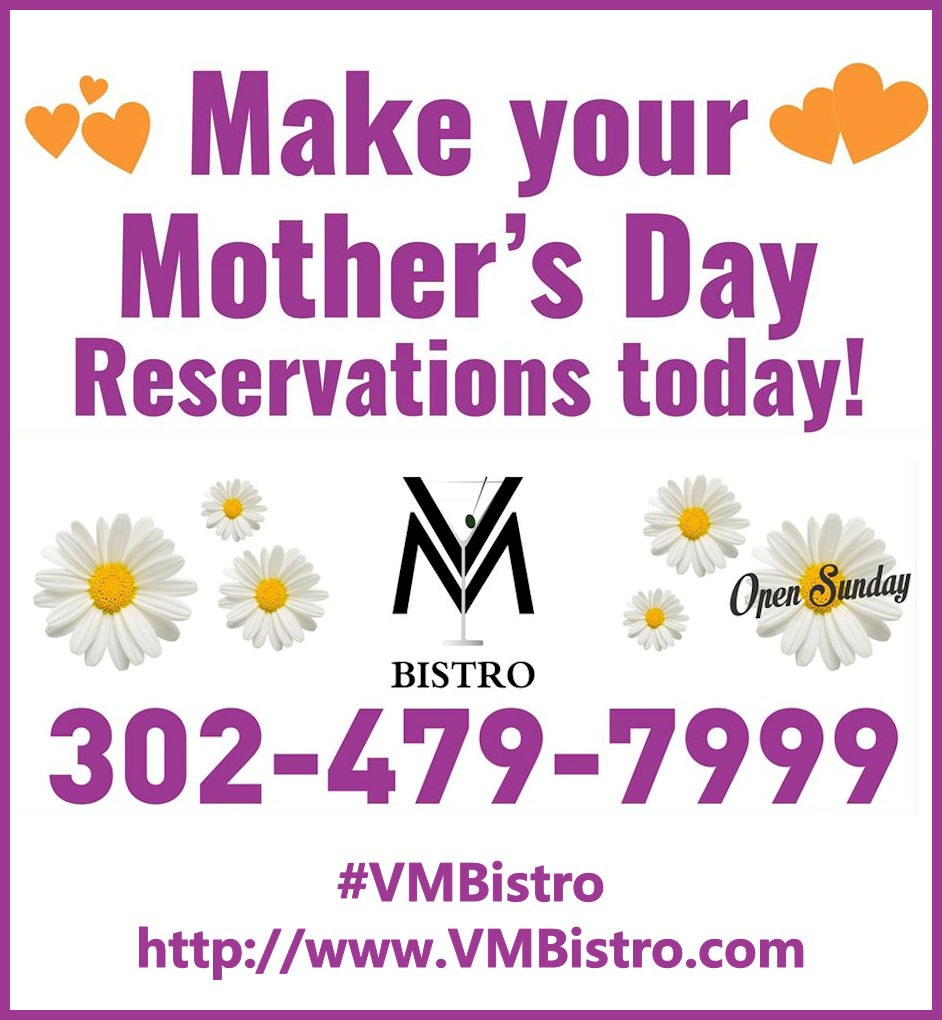 Make your Mother's Day Reservations at V&M Bistro