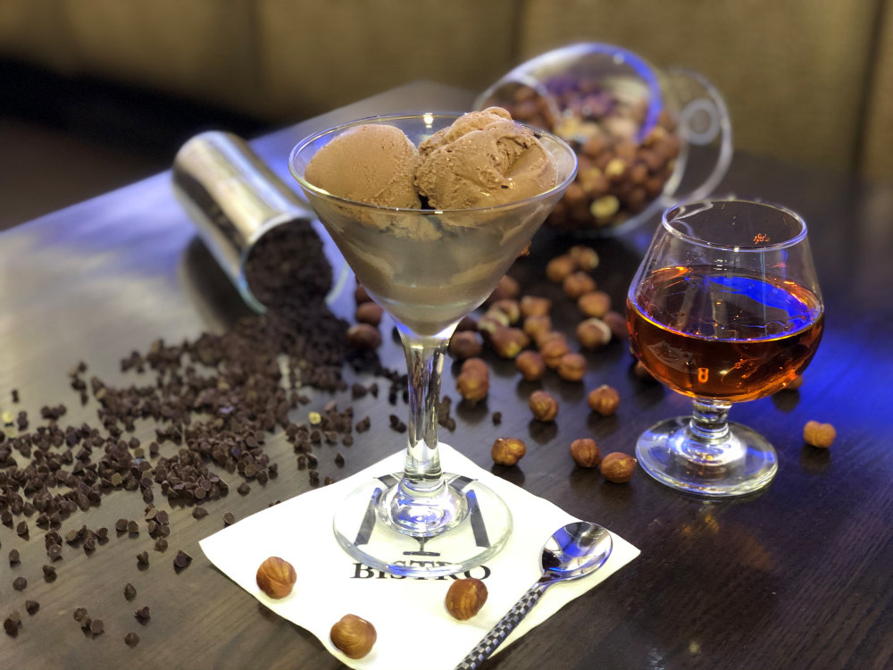 Whiskey Chocolate Hazelnut Ice Cream